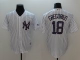 New York Yankees #18 Didi Gregorius white majestic baseball Jersey-BD