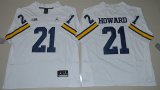 Jordan Brand Michigan Wolverines Desmond Howard 21 College Football Limited Jersey - White