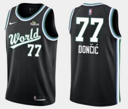 Dallas Mavericks #77 Luca Doncic All-star black nike nba jerseys-HL