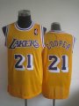 NBA Los Angeles Lakers #21 COOPER yellow jerseys