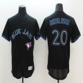 2016 Toronto blue jays #20 Josh Donaldson black Flexbase Authentic Collection Jersey