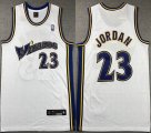 Washington Wizards #23 Michael Jordan white throwback nba jersey-XD