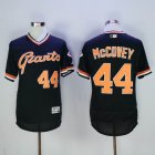 San Francisco Giants #44 willie mccovey black throwback baseball jersey