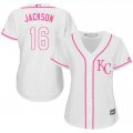 2017 Women kansas city royals #16 B.jackson white majestic mlb jersey