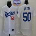 Los Angeles Dodgers Mookie Betts Nike white 2020 Dodger World Series Champions Away Official Authentic Player Jersey