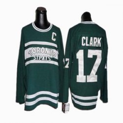 Wendel Clark Jersey 17 Green Throwback Toronto Maple Leafs Jersey