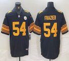 Pittsburgh Steelers #54 Zach Frazier black yellow Color Rush Limited Jersey-BD