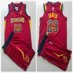 Youth Nike Cleveland Cavaliers 23 LeBron James red NBA Suits