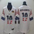 Nike Pittsburgh Steelers 19 Smith-schuster white usa flag Color Rush Limited Jersey-BD