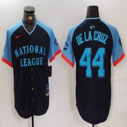 National League #44 Elly De La Cruz Nike Navy 2024 MLB All-Star Game Limited Player Jersey