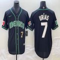 2023 World Cup Mexico #7 Julio Urias black majestic baseball jerseys 10