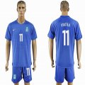 2016-2017 Greece team VINTRA #11 blue soccer jersey away