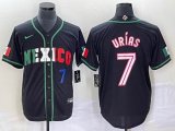 2023 World Cup Mexico #7 Julio Urias black majestic baseball jerseys 63