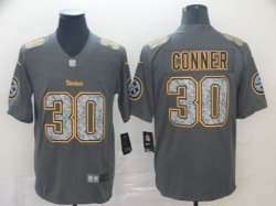 Nike Steelers #30 James Conner gray fashion Color Rush Limited Jerseys