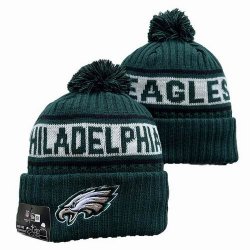 2024 Philadelphia Eagles green white NFL Sports Cuffed Knit Hats