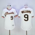 San Francisco Giants #9 Williams white throwback Flexbase Authentic Collection Jersey