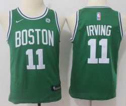 Youth nike Boston Celtics #11 Kyrie Irving green nba basketball jersey(1)