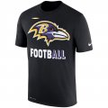 Baltimore Ravens Nike Sideline Legend Football Performance T-Shirt - Black