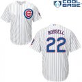 Chicago Cubs #22 Addison Russell white mlb baseball jersey