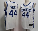 Kentucky Wildcats #44 Zvonimir Ivisic white ncaa basketball jerseys