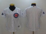 Women Chicago Cubs blank white nike majestic baseball Jerseys