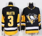 Adidas Pittsburgh Penguins #3 Olli Maatta black NHL Jerseys