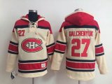 Montreal Canadiens Alex Galchenyuk 27 beige Ice hockey Hooded Sweatshirt