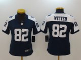 Women Dallas Cowboys #82 Jason Witten Nike blue White Color Rush Limited Jersey