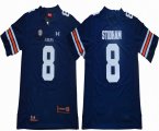 Auburn Tigers #8 Jarrett Stidham blue College Football Limited Jerseys