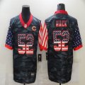 Nike Bears #52 Khalil Mack Camo black camo usa flag Color Rush Limited Jersey-BD