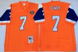 Denver Broncos John Elway 7 orange Throwback nfl Jersey