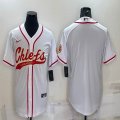 Nike Kansas City Chiefs blank white baseball jerseys Joint name-BD