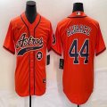 Nike Houston Astros #44 Yordan Alvarez orange majestic baseball jerseys Joint name -BD