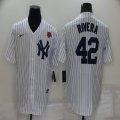 Nike New York Yankees #42 Rivera White majestic baseball Jerseys-BD 01