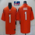 Nike Cincinnati Bengals #1 Ja'Marr Chase orange Color Rush Limited Jersey-BD