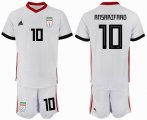 2018 World Cup Iran #10 ANSARIFARO white soccer jersey home