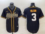 Nike New Orleans Saints #3 Wilson black baseball jerseys Joint name-BD