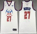 Nike Denver Nuggets #27 Jamal Murray white nba Jersey -XD