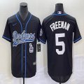 Nike Los Angeles Dodgers #5 Freddie Freeman black majestic baseball Jerseys Joint name -BD 02