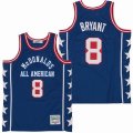 NCAA Mcdonald All American #8 Kobe Bryant blue basketball jersey-SG