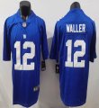 Nike New York Giants #12 Darren Waller blue Color Rush Limited Jersey