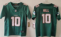 Women Miami Dolphins 10# Tyreek Hill green Nike Vapor F.U.S.E. Limited Jersey