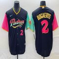 Nike San Diego Padres #2 Xander Bogaerts black red majestic baseball jerseys city version 01