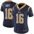 Women Nike Rams #16 Jared Goff blue Color Rush Limited Jersey