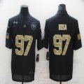 Nike San Francisco 49ers #97 Nick Bosa black Camo Salute To Service Limited Jersey-BD