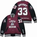 Lower Merion #33 Kobe Bryant red black Stitched Jackets-SG