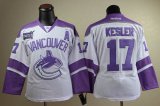 women Vancouver Canucks #17 Ryan Kesler white Jersey