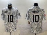 Los Angeles Chargers #10 Justin Herbert Nike Arctic Camo 2024 Salute to Service Limited Jersey