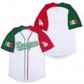 New Los Angeles Dodgers blank white red green baseball jersey