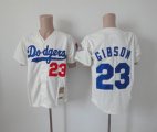 Los Angeles Dodgers Authentic Adrian GIBSON 23# Cream mlb Jersey